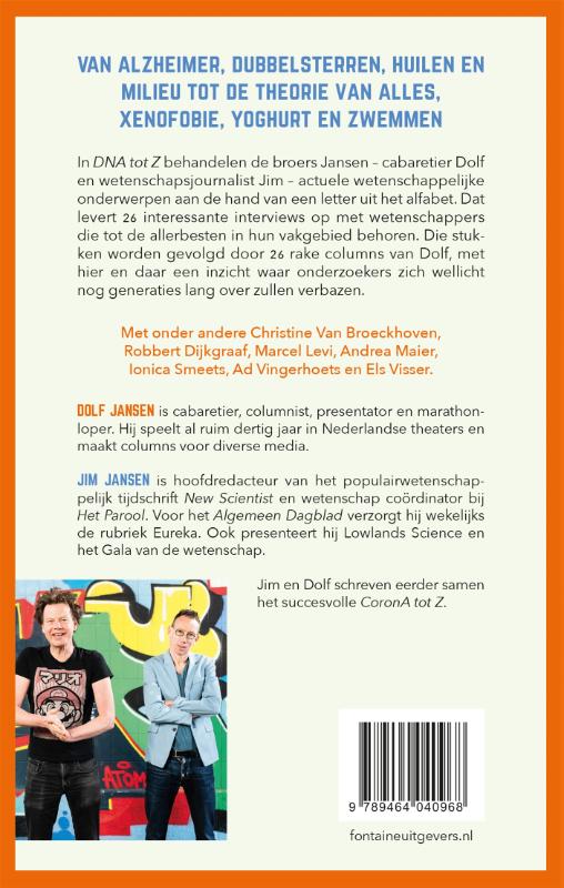 Achterkant van DNA tot Z