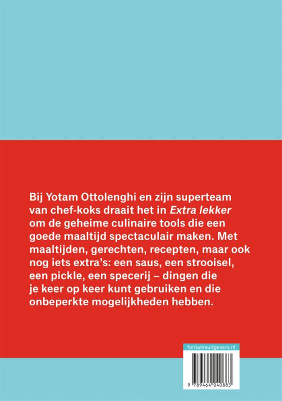 Achterkant van Ottolenghi Test Kitchen - Extra lekker
