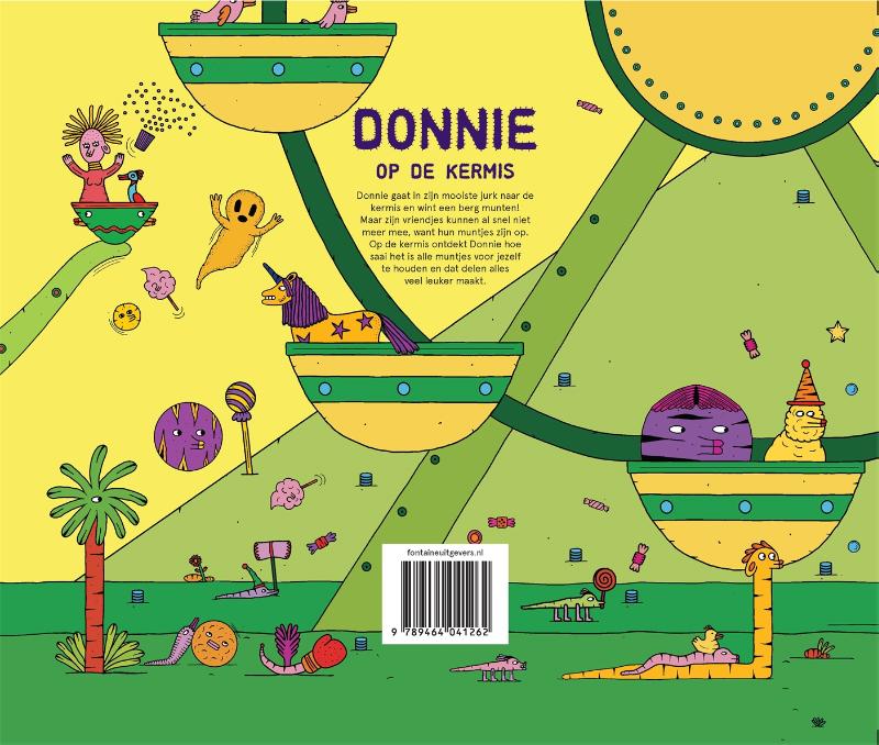 Achterkant van Donnie op de kermis