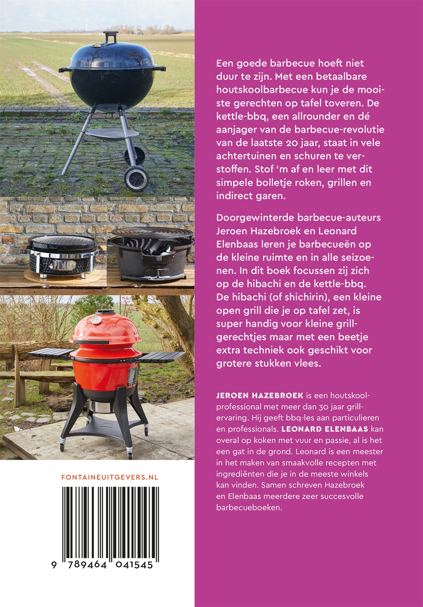 Achterkant van Beter BBQ - Handig met de houtskool bbq