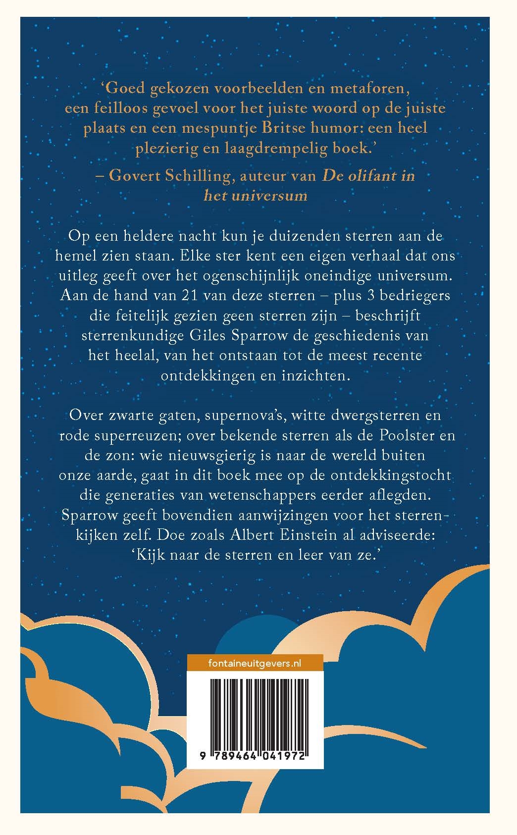 Achterkant van De geschiedenis van het heelal in 21 sterren (en 3 bedriegers)