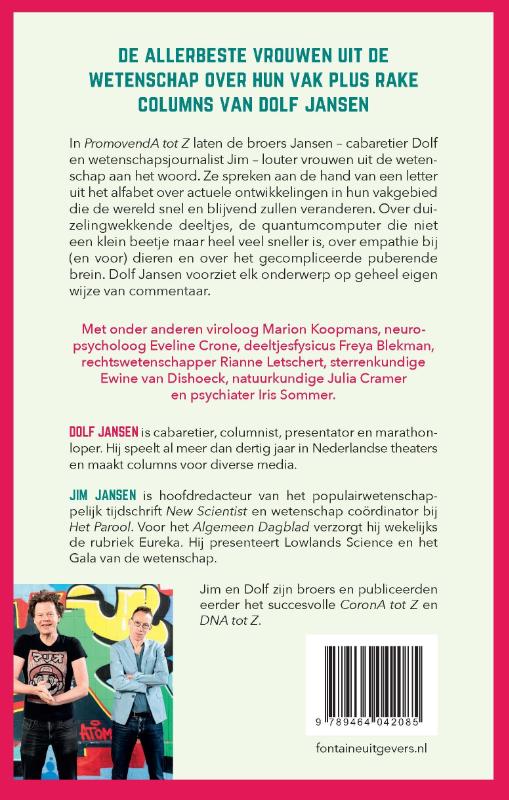 Achterkant van PromovendA tot Z
