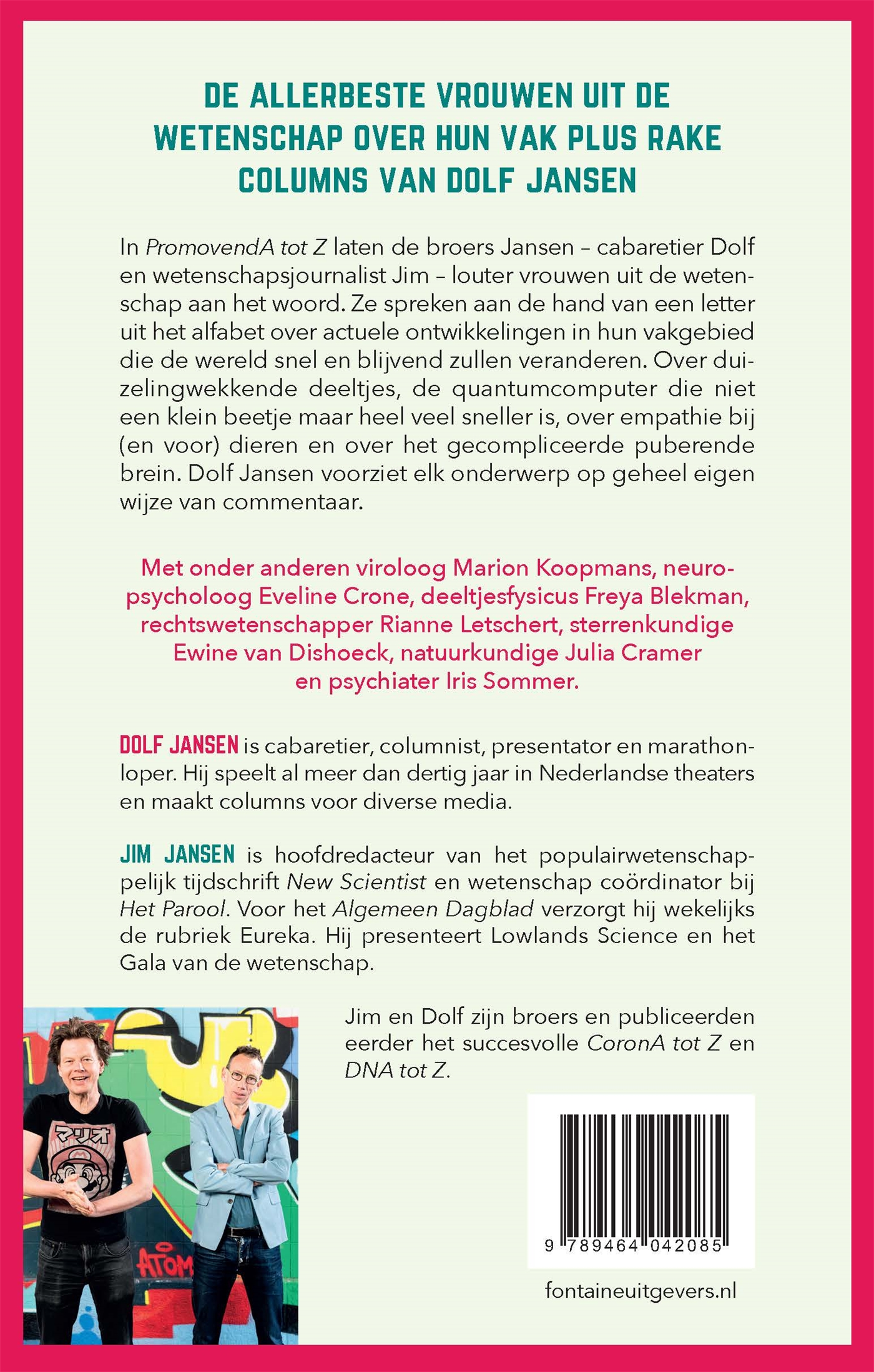 Achterkant van PromovendA tot Z