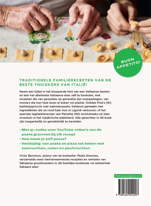 Achterkant van Pasta Grannies