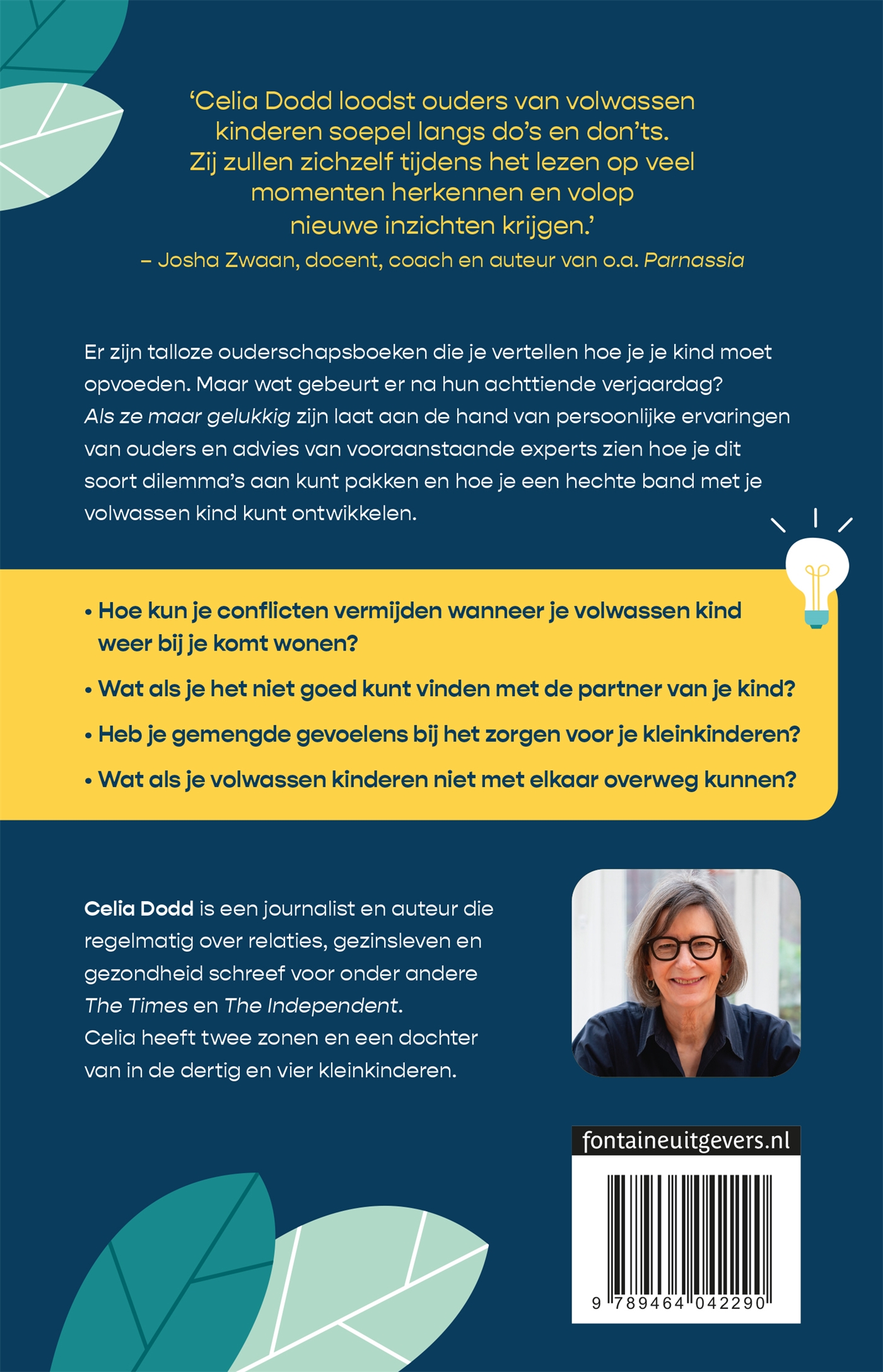Achterkant van Als ze maar gelukkig zijn