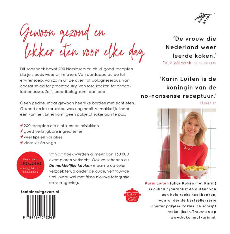 Achterkant van Het grote zónder pakjes & zakjes kookboek