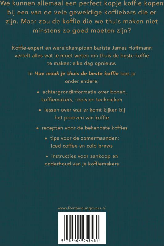 Achterkant van Hoe maak je thuis de beste koffie?