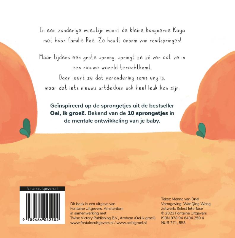 Achterkant van Oei! Kaya's grote sprong