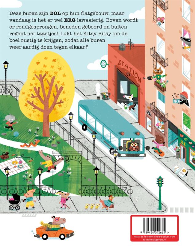 Achterkant van Kitsy Bitsy's herriehuis