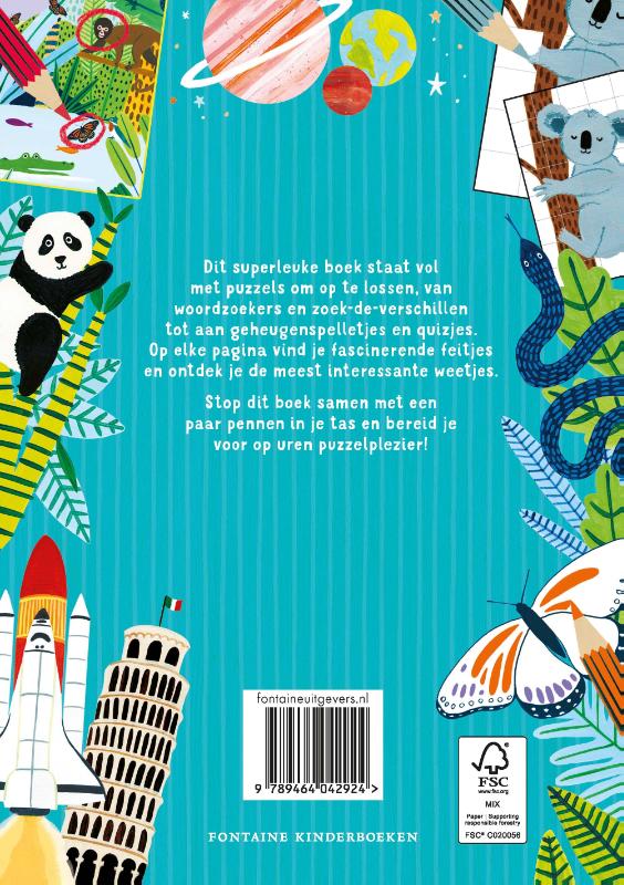 Achterkant van Het feestelijke feitjes doeboek