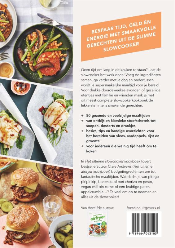 Achterkant van Het ultieme slowcooker kookboek