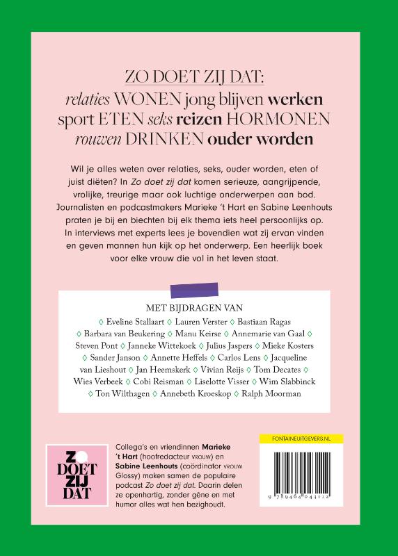 Achterkant van Zo doet zij dat