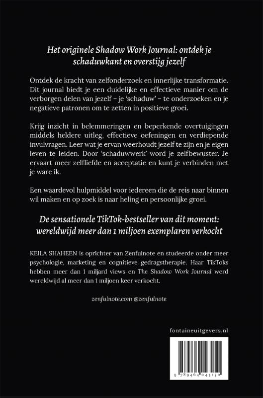 Achterkant van Het Shadow Work Journal