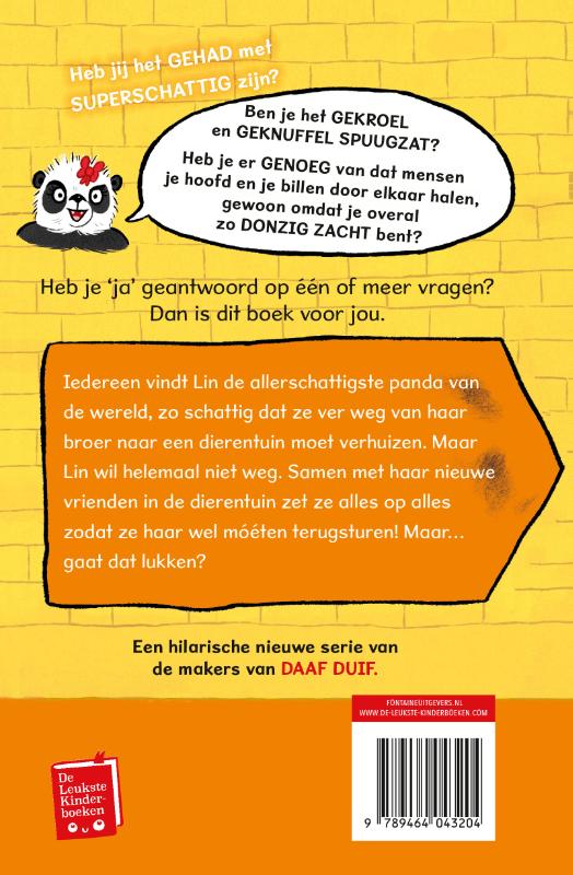 Achterkant van Stinkstoute panda