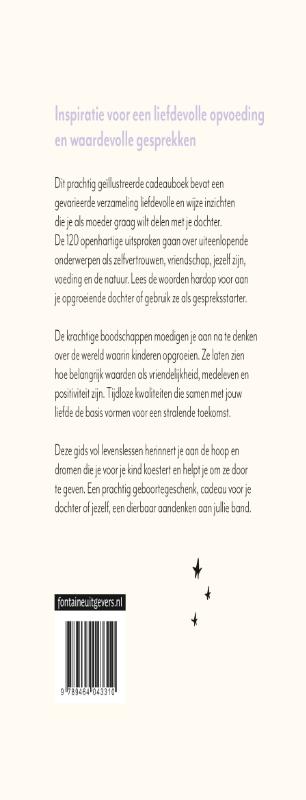 Achterkant van Briefjes voor mijn dochter
