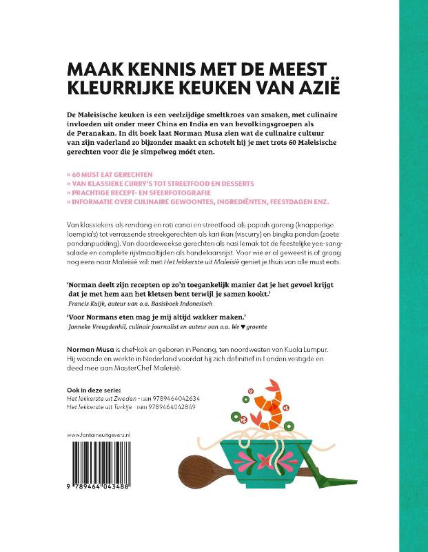 Achterkant van Het lekkerste uit Maleisië