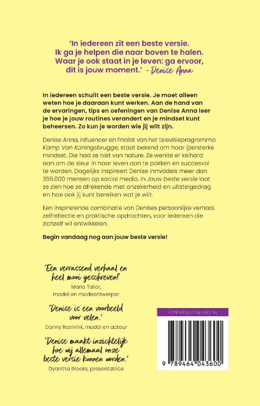 Achterkant van Jouw beste versie