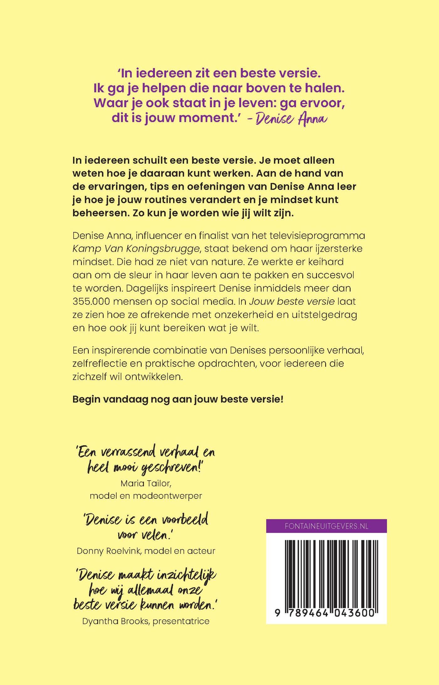 Achterkant van Jouw beste versie