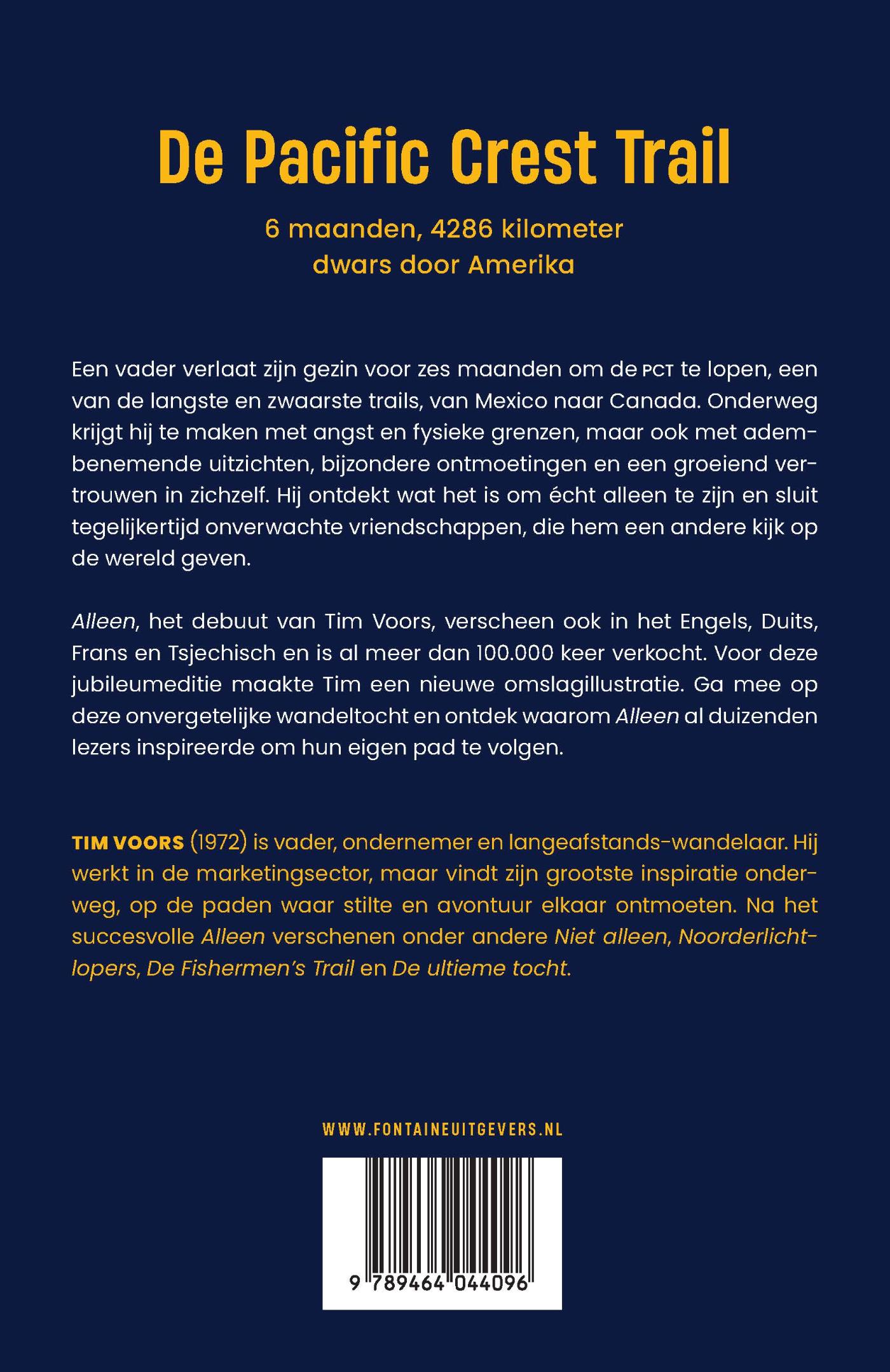 Achterkant van Alleen