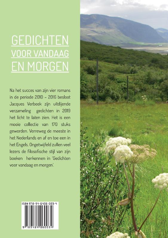Achterkant van Gedichten voor Vandaag en Morgen