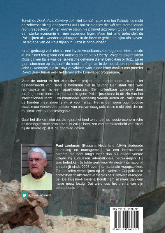 Achterkant van Het zionistische project Israël Etnisch zuiver, of binationaal gidsland?