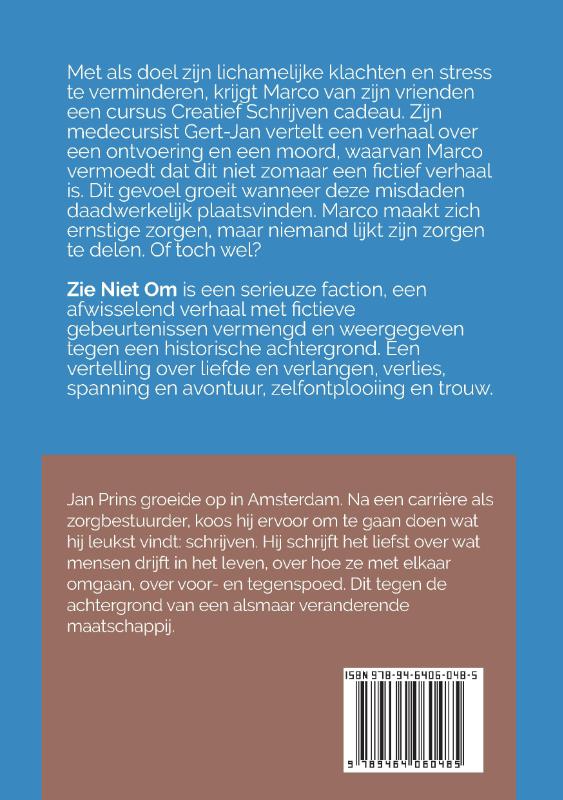Achterkant van Zie niet om