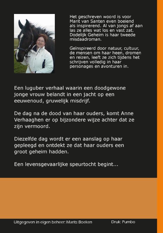 Achterkant van Dodelijk Geheim