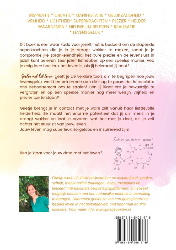 Achterkant van Spelen met het leven