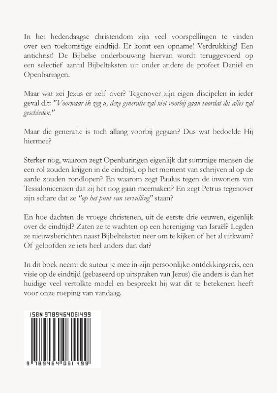 Achterkant van De Eindtijd