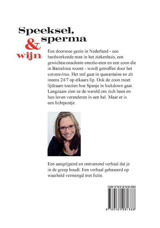 Achterkant van Speeksel, sperma & wijn