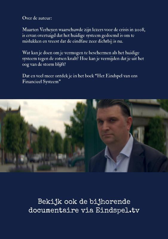 Achterkant van Het eindspel van ons financieel systeem