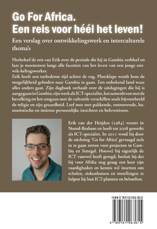 Achterkant van Go For Africa. Een reis voor héél het leven!