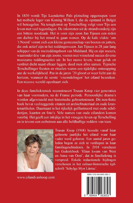 Achterkant van Eiland van Hoop Paperback