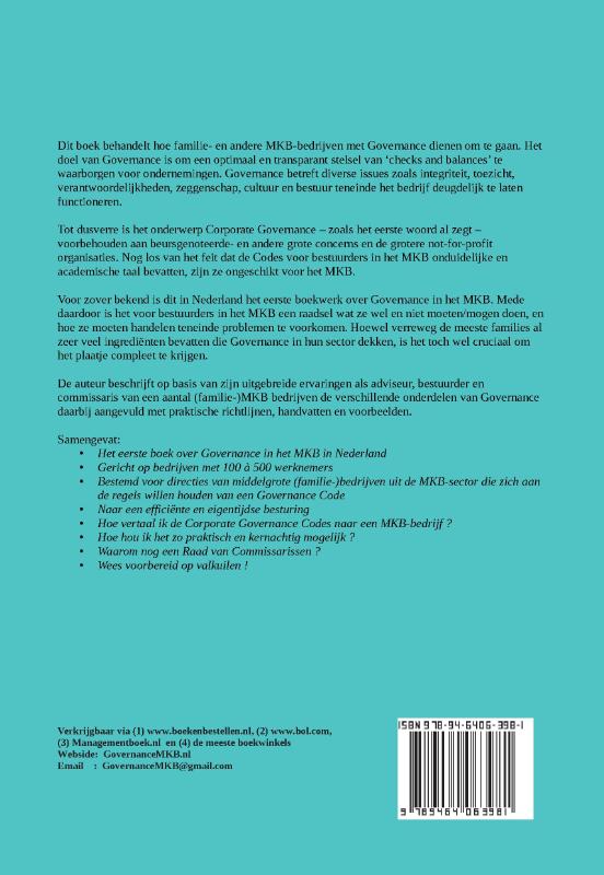 Achterkant van Governance voor het MKB