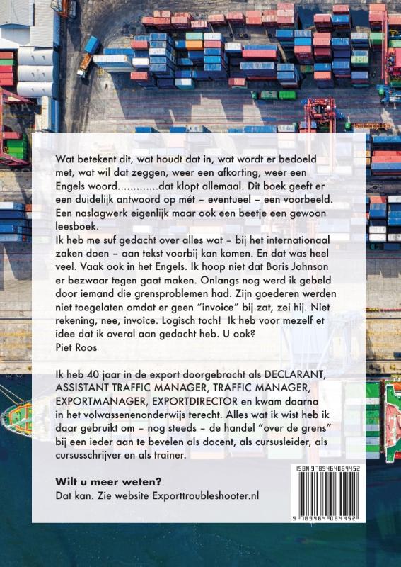 Achterkant van In de handelgangen