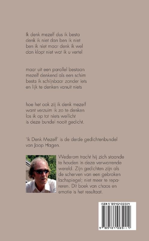 Achterkant van Ik Denk Mezelf