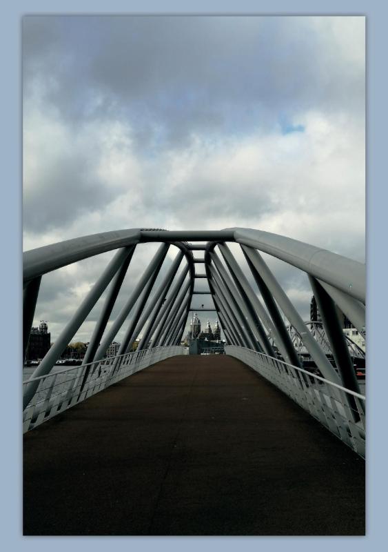 Achterkant van Fiets Wandelroute Amsterdam