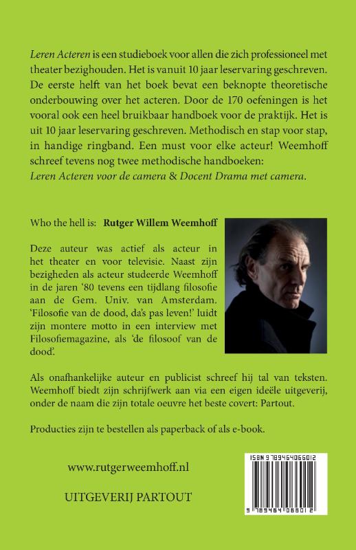 Achterkant van Leren Acteren