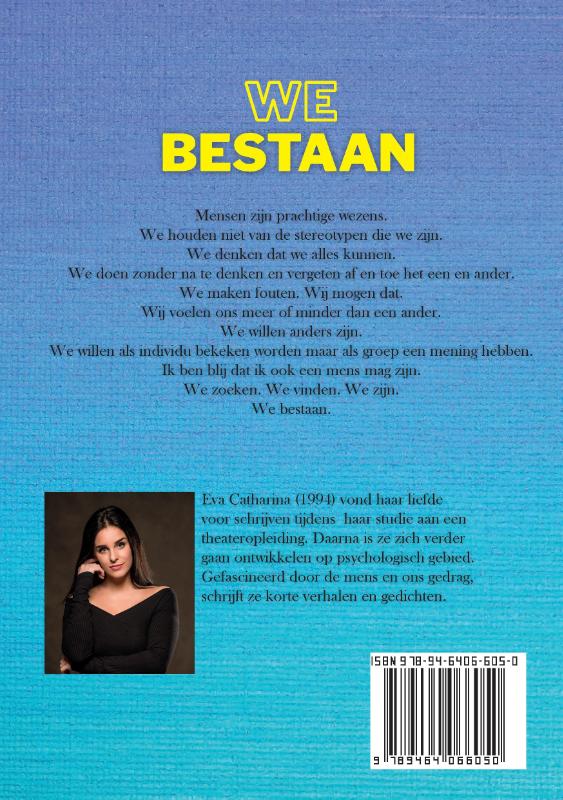 Achterkant van We Bestaan
