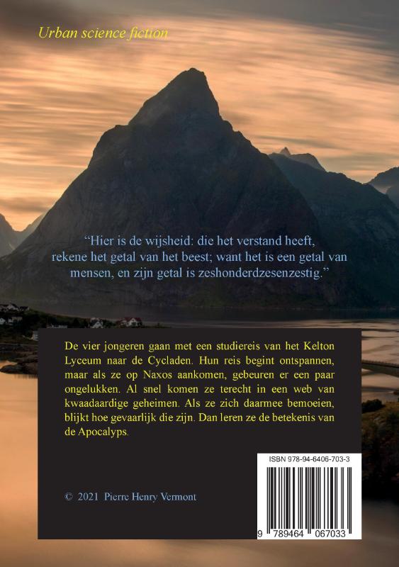 Achterkant van Het getal van het monster