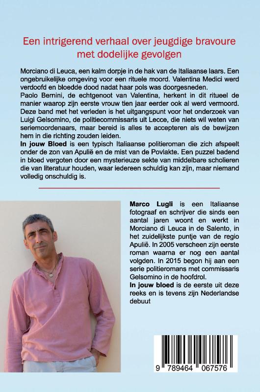 Achterkant van In jouw Bloed