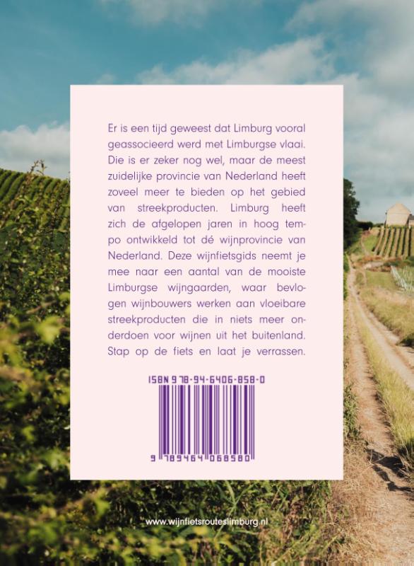 Achterkant van Wijnfietsroutes Limburg