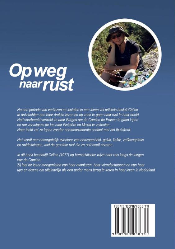 Achterkant van Op weg naar rust