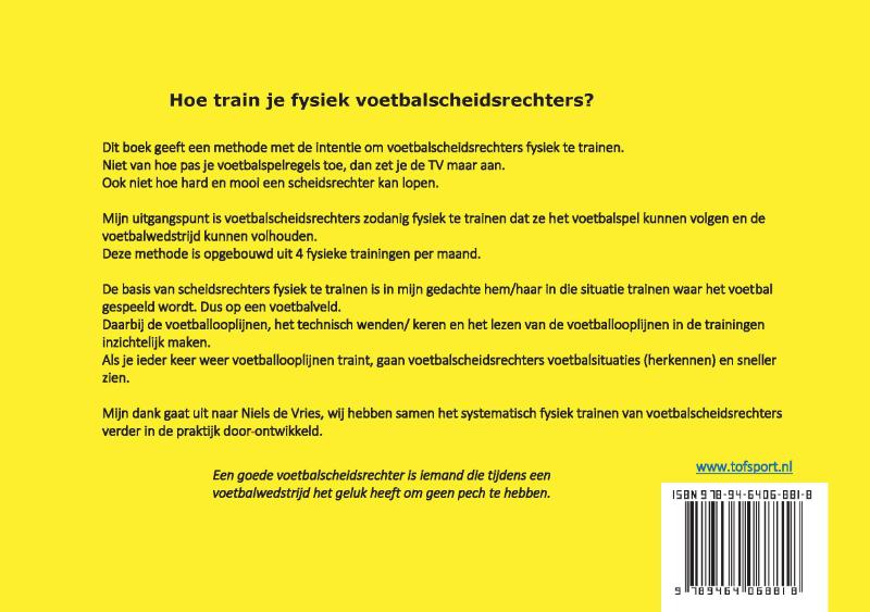 Achterkant van Hoe train je fysiek voetbalscheidsrechters
