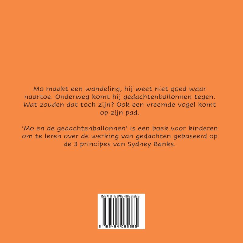 Achterkant van Mo en de gedachten ballonnen