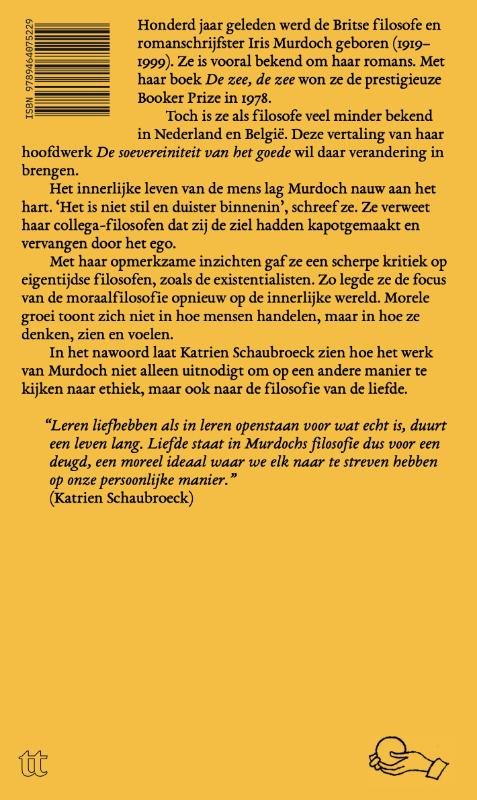 Achterkant van De soevereiniteit van het goede