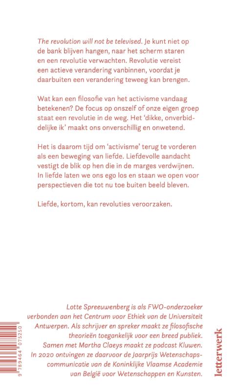 Achterkant van Liefde en revolutie