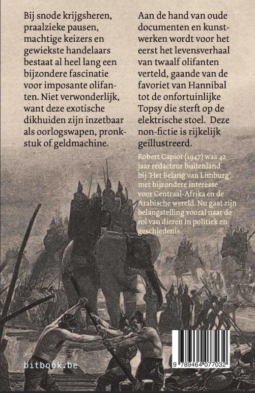 Achterkant van Beroemde olifanten