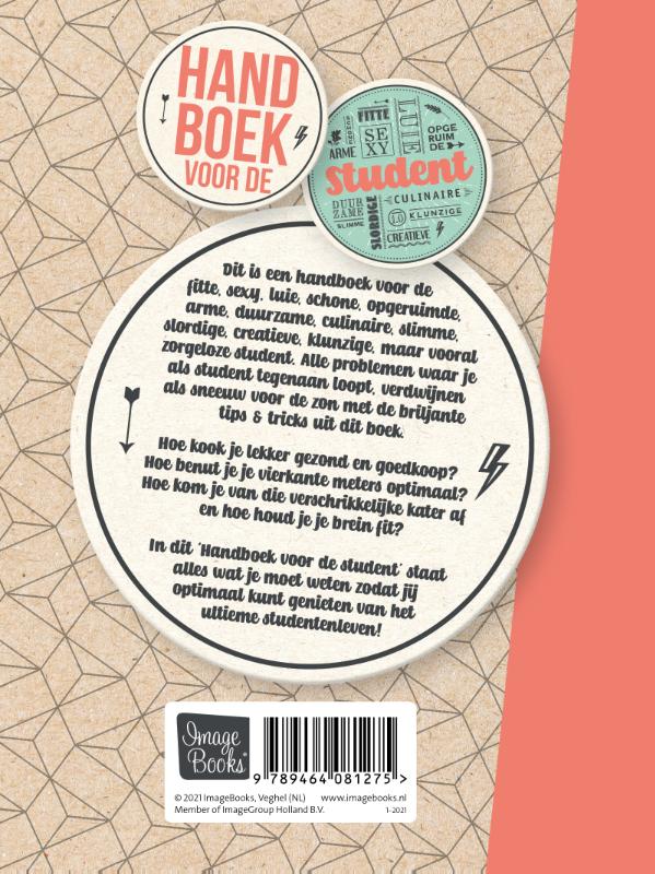 Achterkant van Handboek voor de student
