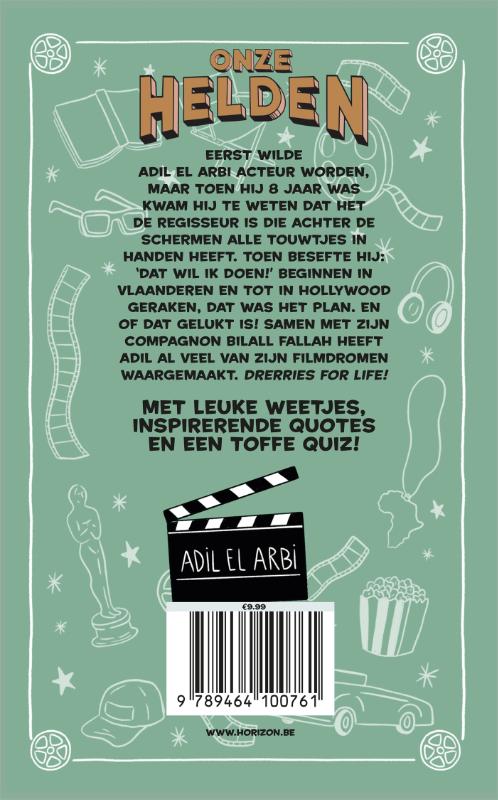 Achterkant van Onze helden: Adil El Arbi